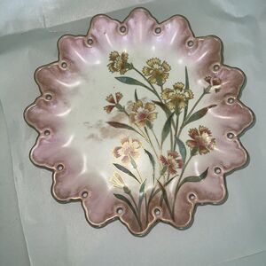 Doulton Burslem "Spanish Ware" Cabinet Plate Floral Pattern